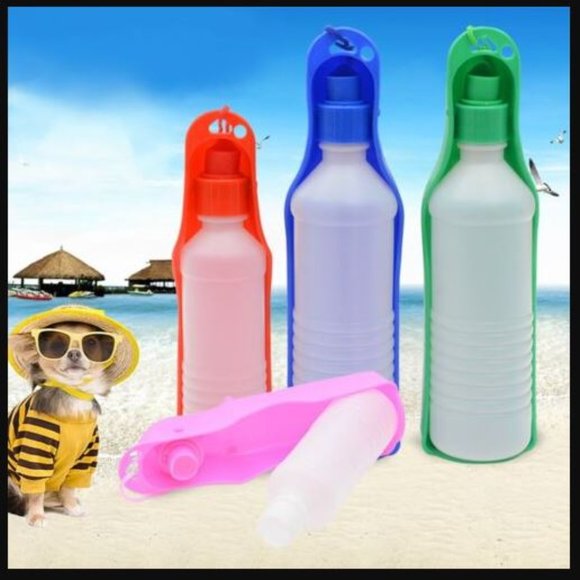 250mlDog Water Bottle Folding Drinker Plastic Portable Water Bottle Pets/Outdoor - Picture 2 of 16